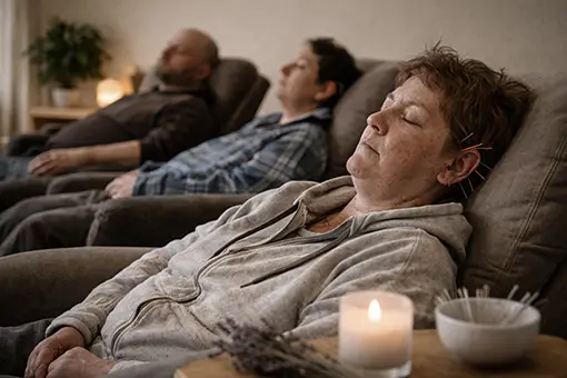 Klienter som modtager Nada behandling